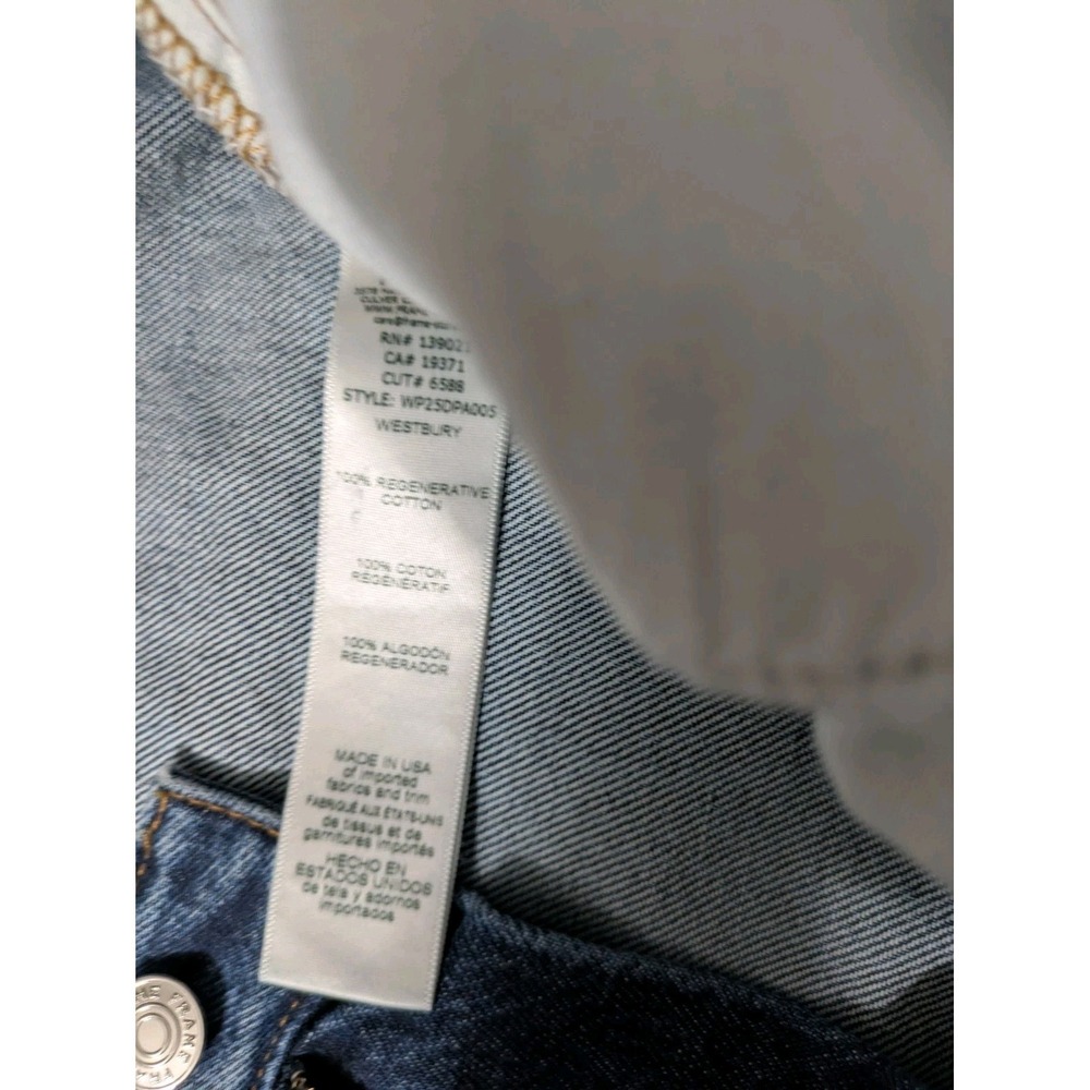 FRAME The Bubble Barrel Leg High Waist Curved Leg Jeans Blue Denim 31 - Picture 3 of 12